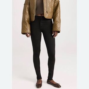 Mother High Waisted Looker Skimp in Lasting Impression Jeans Women’s 27 Black